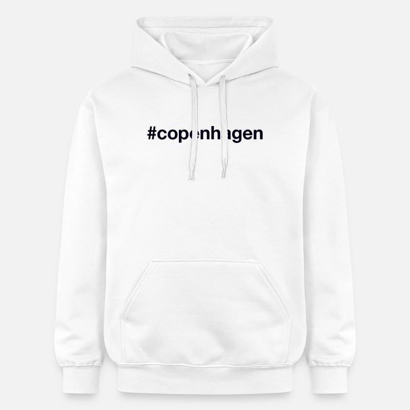 COPENHAGUE Danemark Kopenhagen Dänemark - Sweat à capuche Softstyle® Gildan Unisexe - blanc