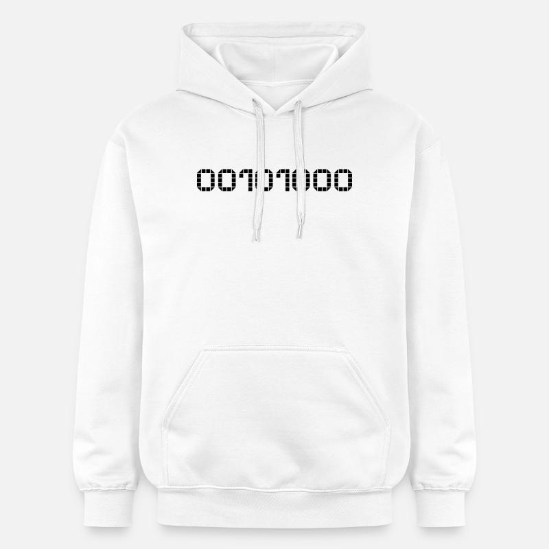Notation binaire - 40 - Sweat à capuche Softstyle® Gildan Unisexe - blanc