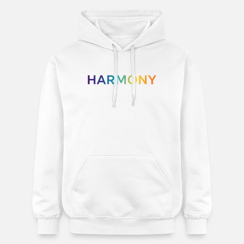 Harmonie - Sweat à capuche Softstyle® Gildan Unisexe - blanc