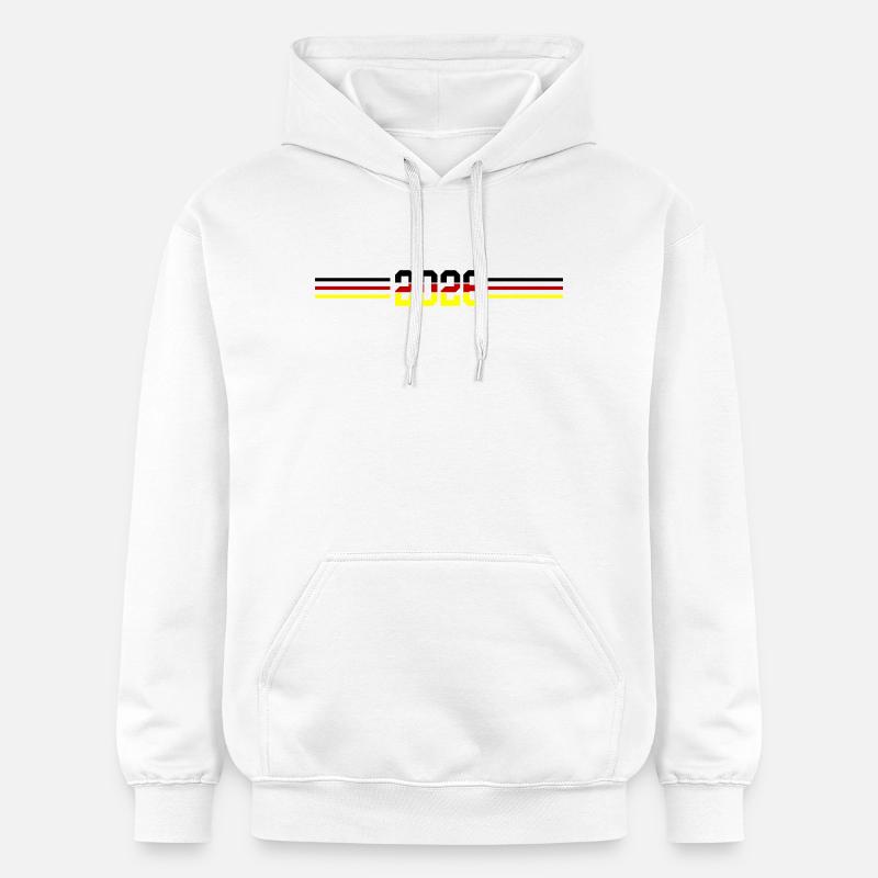 Drapeau allemand 2026 - Sweat à capuche Softstyle® Gildan Unisexe - blanc