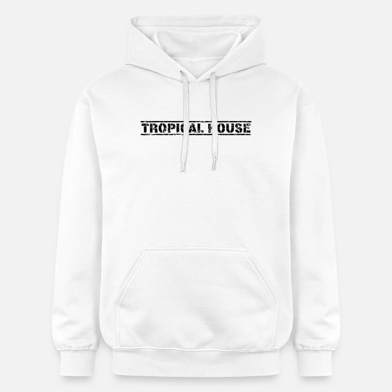 Maison tropicale - Sweat à capuche Softstyle® Gildan Unisexe - blanc