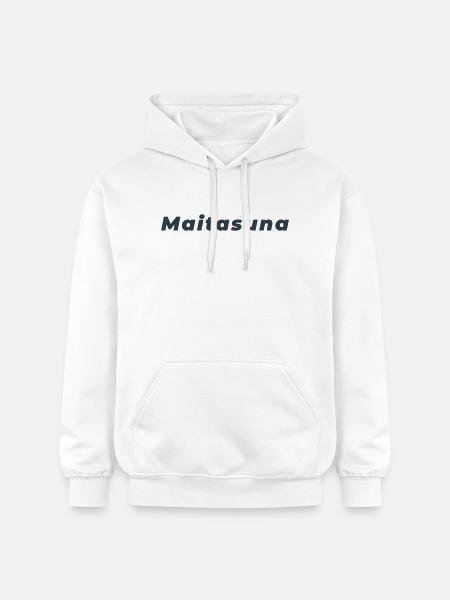 Maitasuna: Minimalist Basque Love - Gildan Unisex Softstyle® Midweight Hoodie - white