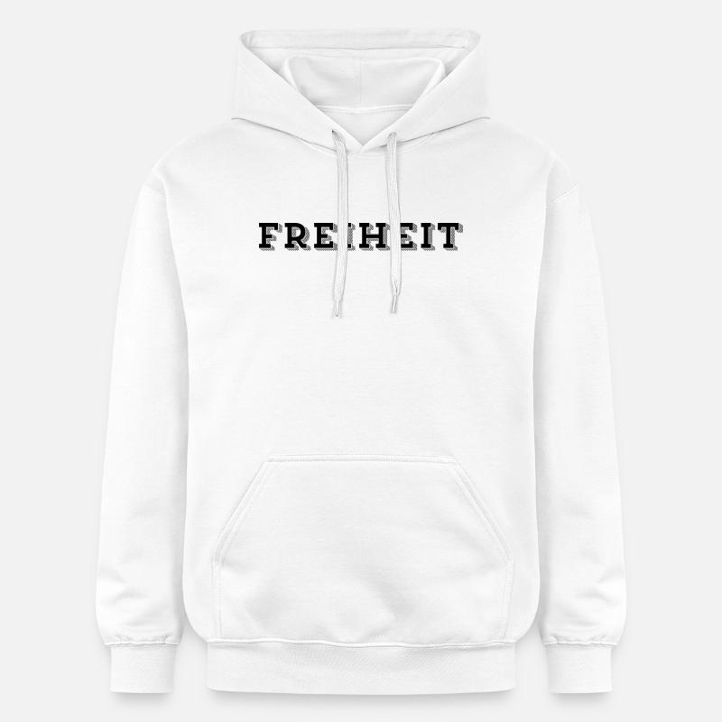 LIBERTÉ – Sans limites et libre - Sweat à capuche Softstyle® Gildan Unisexe - blanc