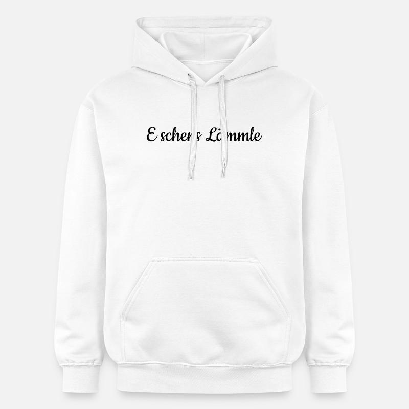 E schens Lämmle - Sweat à capuche Softstyle® Gildan Unisexe - blanc