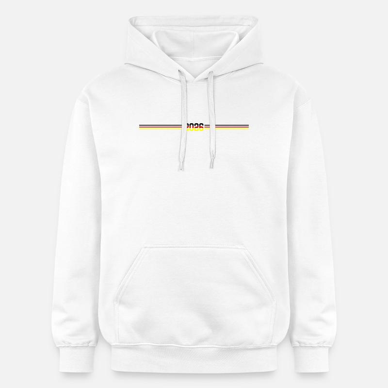 Drapeau allemand 2026 - Sweat à capuche Softstyle® Gildan Unisexe - blanc