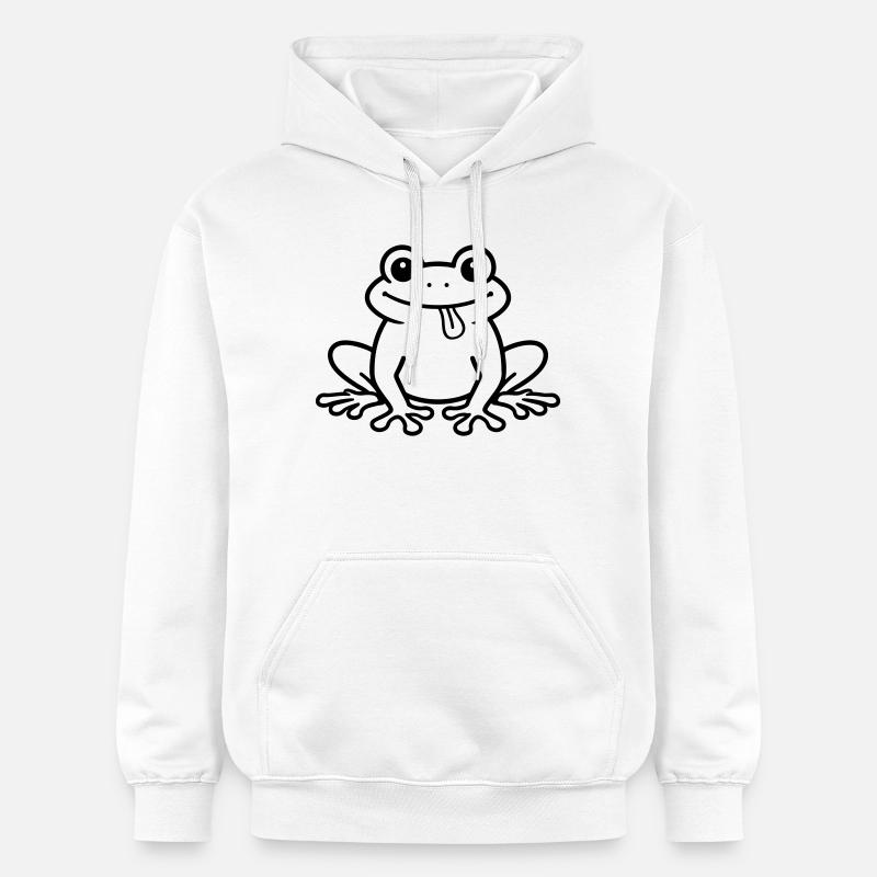 Toad Comic Frog - Gildan Unisex Softstyle® Midweight Hoodie - white