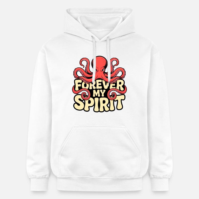 Vibrations de pieuvre - Sweat à capuche Softstyle® Gildan Unisexe - blanc