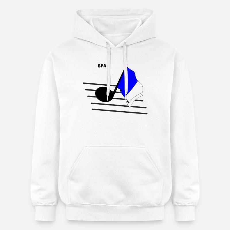 Musique de spa & courses - Sweat à capuche Softstyle® Gildan Unisexe - blanc