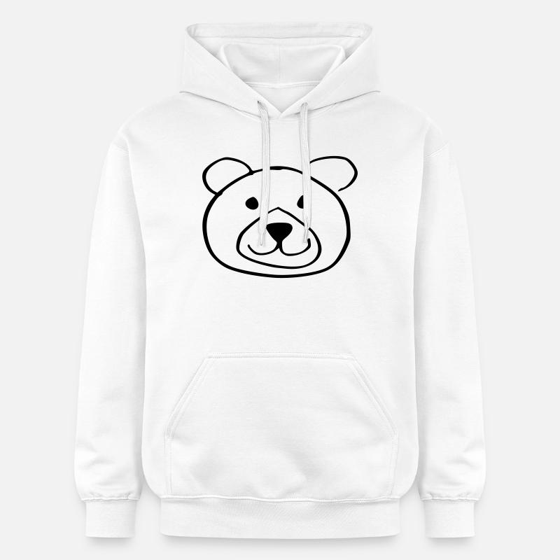 ours doux - Sweat à capuche Softstyle® Gildan Unisexe - blanc