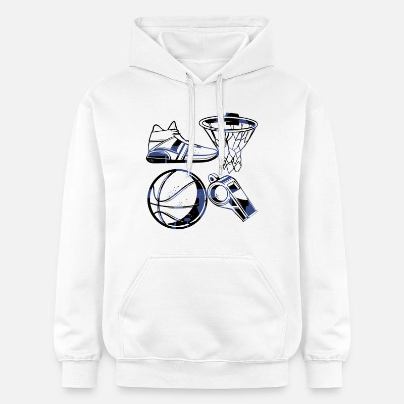 Basketteur - Sweat à capuche Softstyle® Gildan Unisexe - blanc