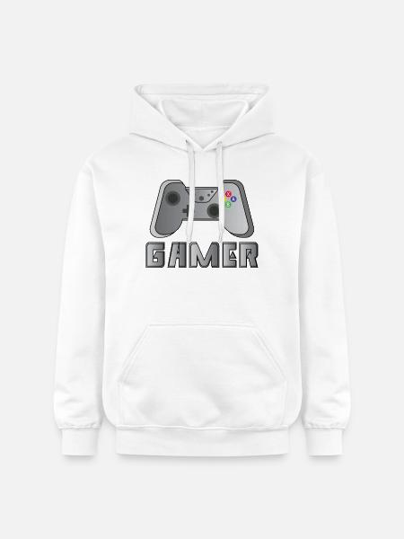 Gamer - Gildan Unisex Softstyle® Midweight Hoodie - white
