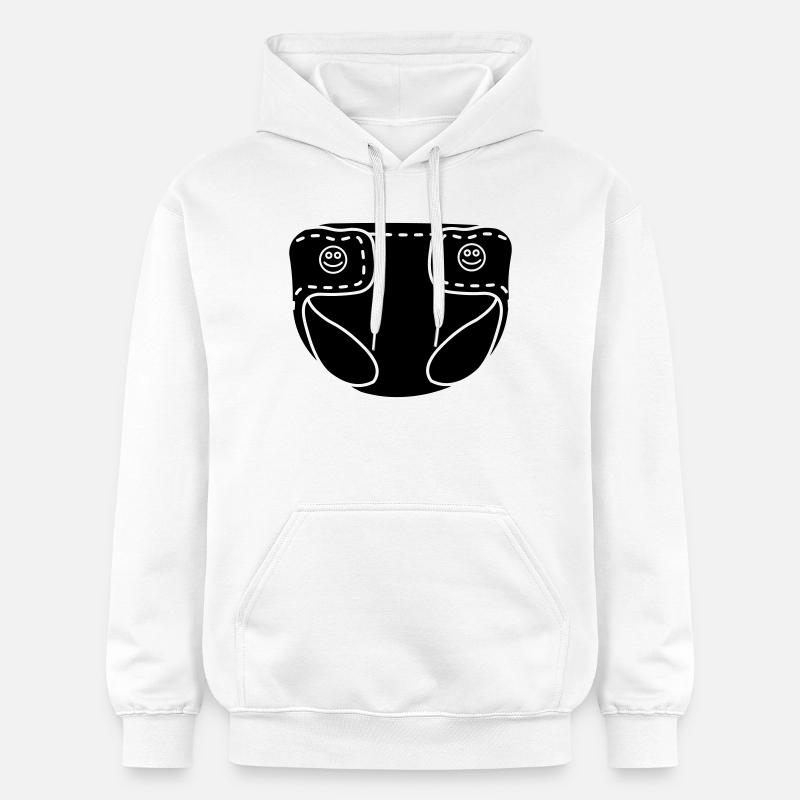 Couche bébé - Sweat à capuche Softstyle® Gildan Unisexe - blanc