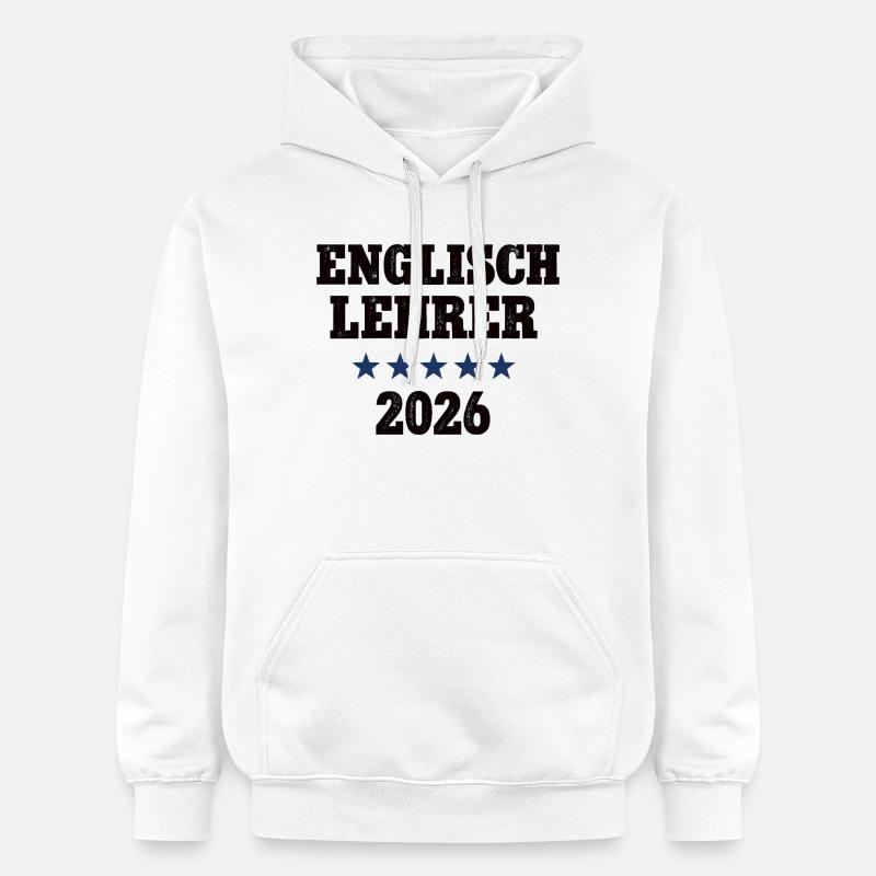 Professeur d’anglais 2026 École d’anglais - Sweat à capuche Softstyle® Gildan Unisexe - blanc
