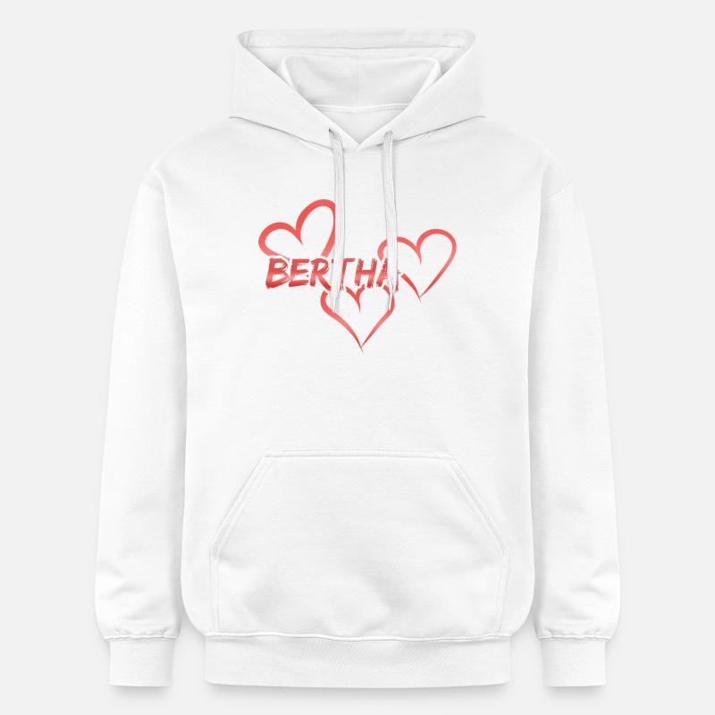 Bertha Bertha - Sweat à capuche Softstyle® Gildan Unisexe - blanc