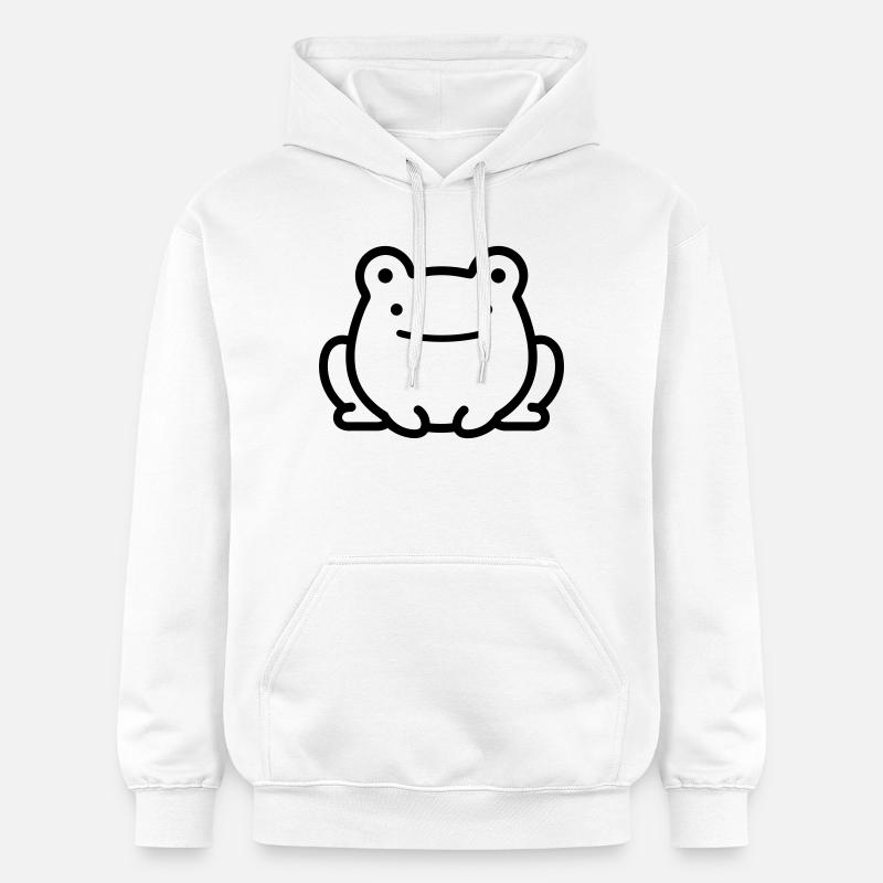 grenouille - Sweat à capuche Softstyle® Gildan Unisexe - blanc