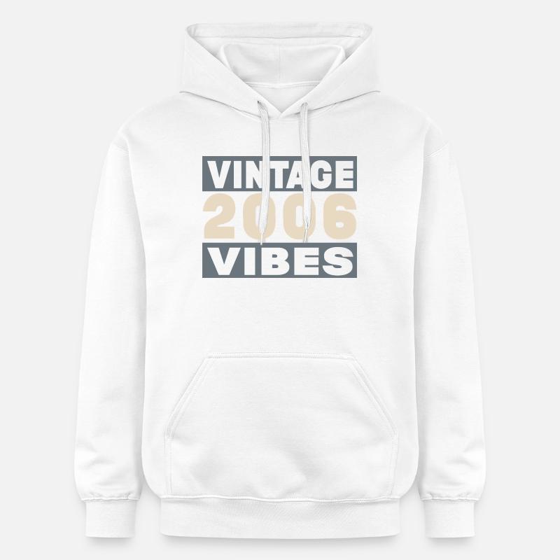 anniversaire 2006 - 20 ans - Sweat à capuche Softstyle® Gildan Unisexe - blanc