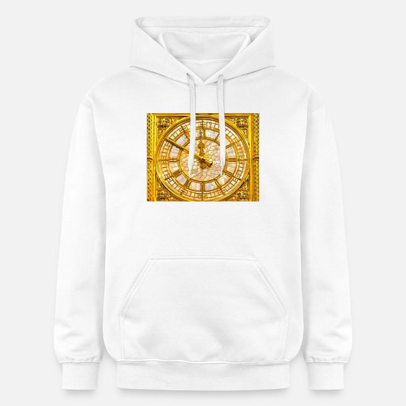 Horloge baroque d’or - Sweat à capuche Softstyle® Gildan Unisexe - blanc