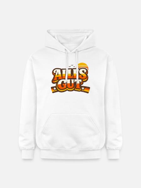 Alles Gut Spruch - Gildan Unisex Softstyle® Midweight Hoodie - Weiß