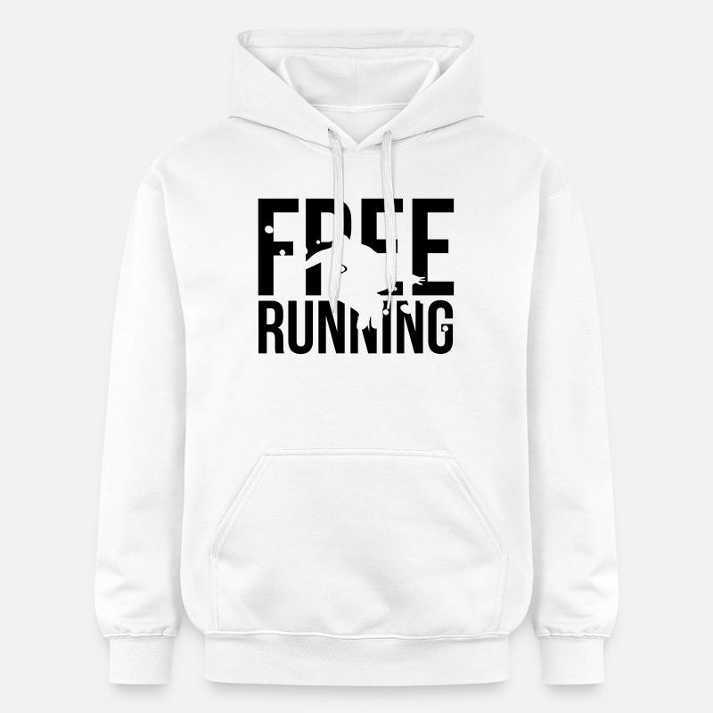 le free running - Sweat à capuche Softstyle® Gildan Unisexe - blanc