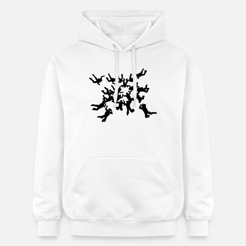 Skydiving - Sweat à capuche Softstyle® Gildan Unisexe - blanc