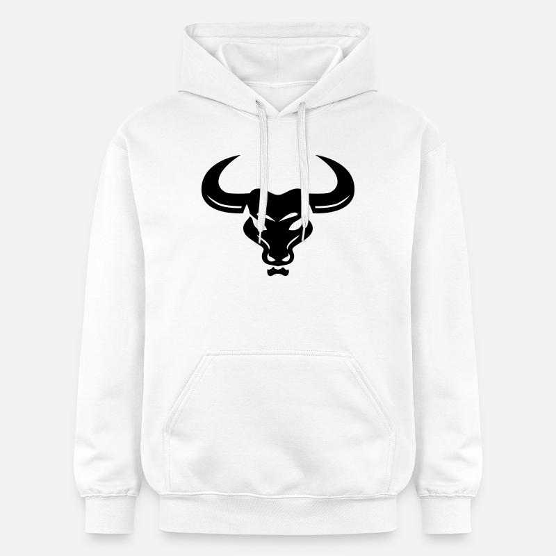 taureau - Sweat à capuche Softstyle® Gildan Unisexe - blanc