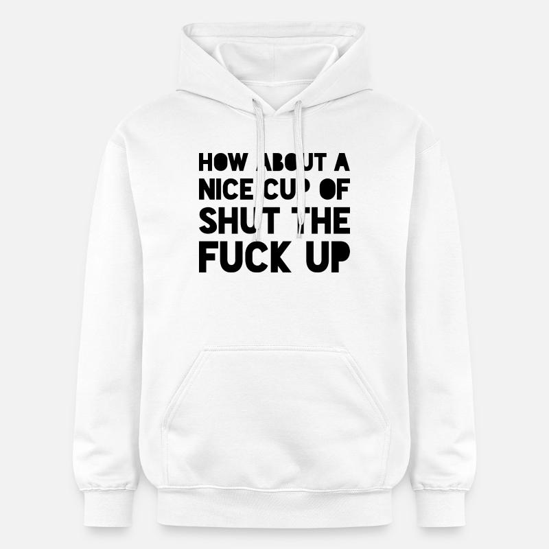 Déclaration sarcastique drôle - Sweat à capuche Softstyle® Gildan Unisexe - blanc