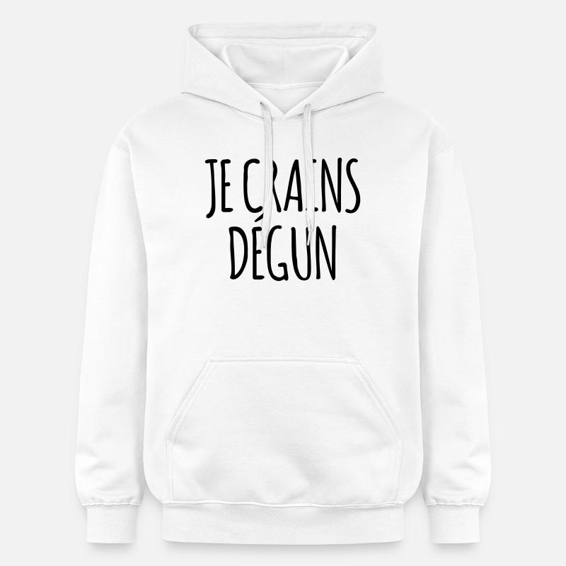 Je crains dégun - Marseille bébé - Sweat à capuche Softstyle® Gildan Unisexe - blanc