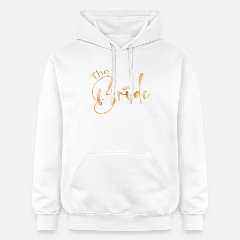 Équipe Bride -Couronne! - Sweat à capuche Softstyle® Gildan Unisexe - blanc