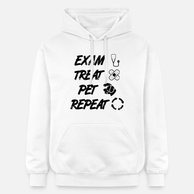 Routine vétérinaire - Sweat à capuche Softstyle® Gildan Unisexe - blanc