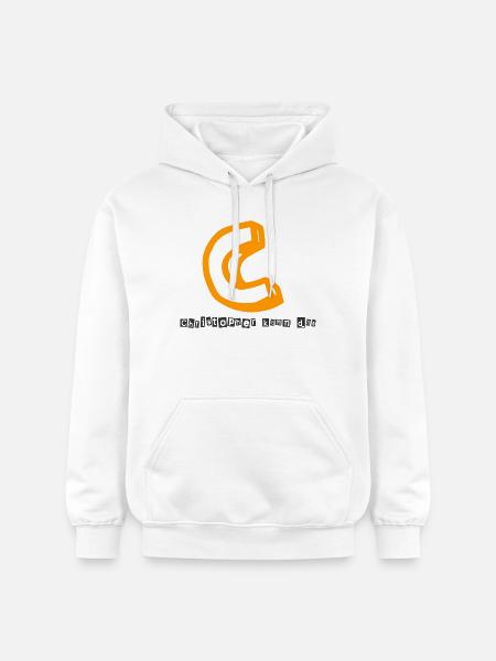 Christopher kann das Abstrakter Kaugummi-Print - Gildan Unisex Softstyle® Midweight Hoodie - Weiß