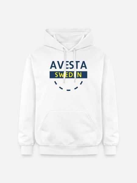Avesta Sweden Circular Logo - Gildan Unisex Softstyle® Midweight Hoodie - white