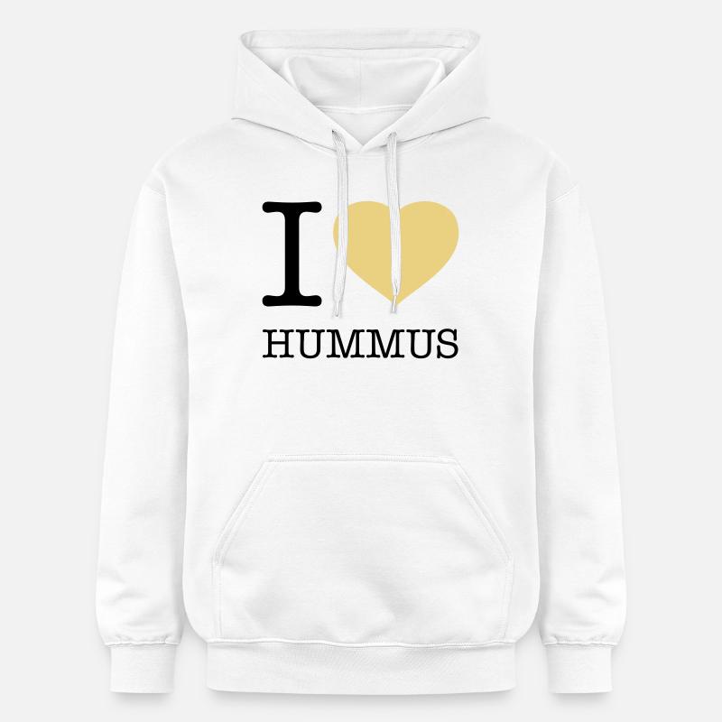 J’ADORE LE HOUMOUS - Sweat à capuche Softstyle® Gildan Unisexe - blanc
