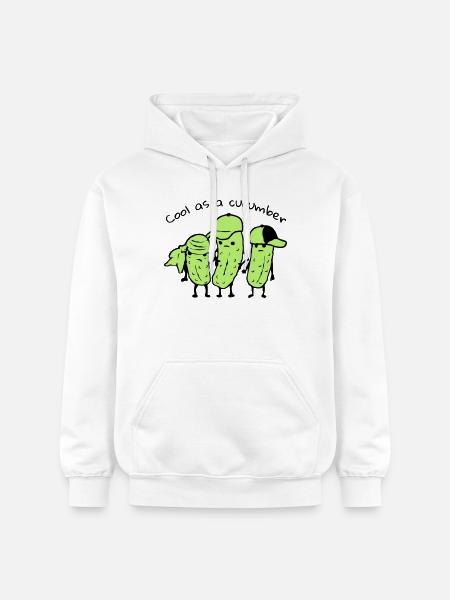 Froid comme un concombre - Sweat à capuche Softstyle® Gildan Unisexe - blanc