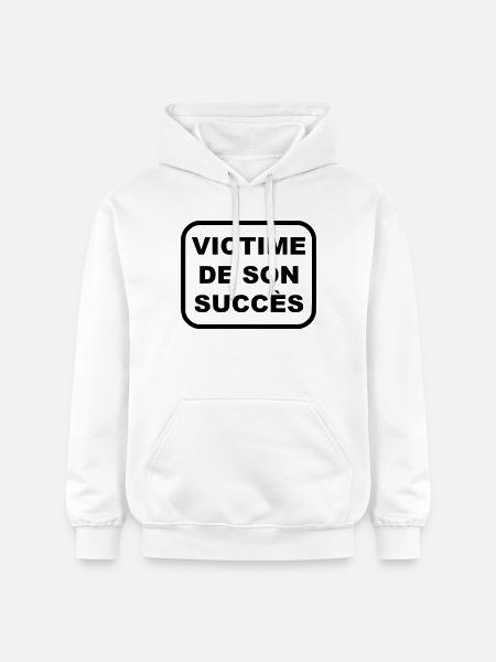 Victime de son succès - Sweat à capuche Softstyle® Gildan Unisexe - blanc