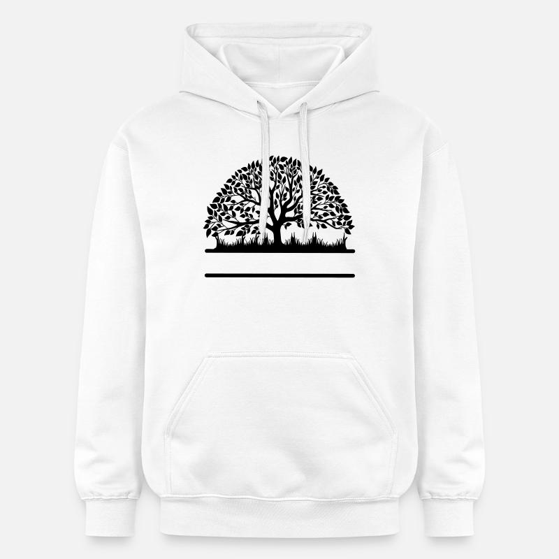 Bannière d’arbre - Sweat à capuche Softstyle® Gildan Unisexe - blanc