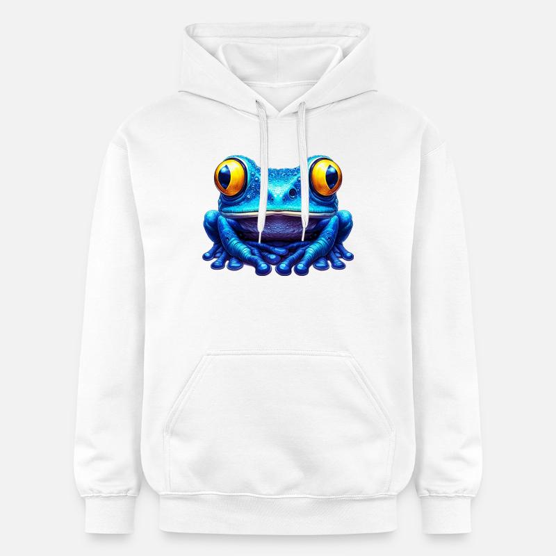 Grenouille - Sweat à capuche Softstyle® Gildan Unisexe - blanc