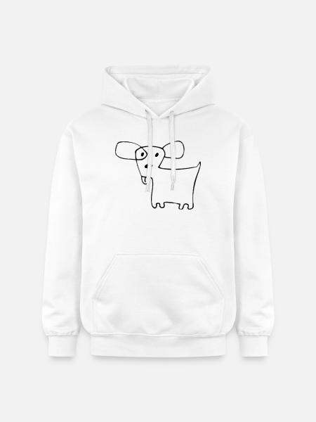 02 Doggie Shorts - Gildan Unisex Softstyle® Midweight Hoodie - white