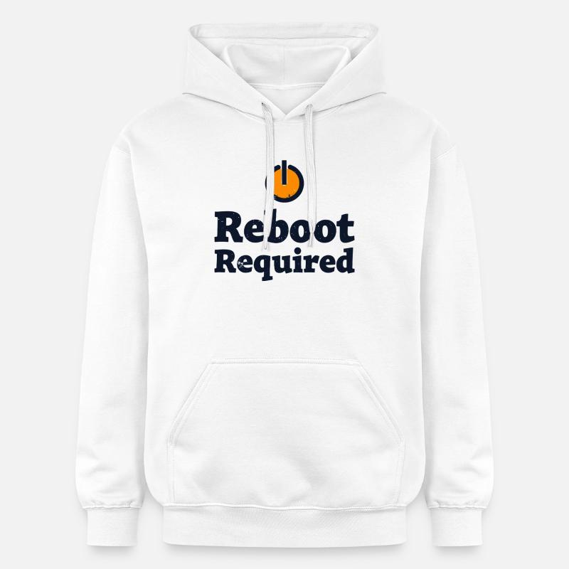 REDÉMARRAGE REQUIS Redémarrage requis - Sweat à capuche Softstyle® Gildan Unisexe - blanc