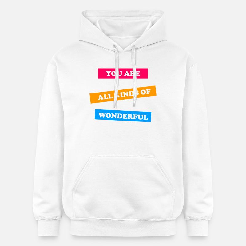 Tu es vraiment formidable - inspirant - Sweat à capuche Softstyle® Gildan Unisexe - blanc