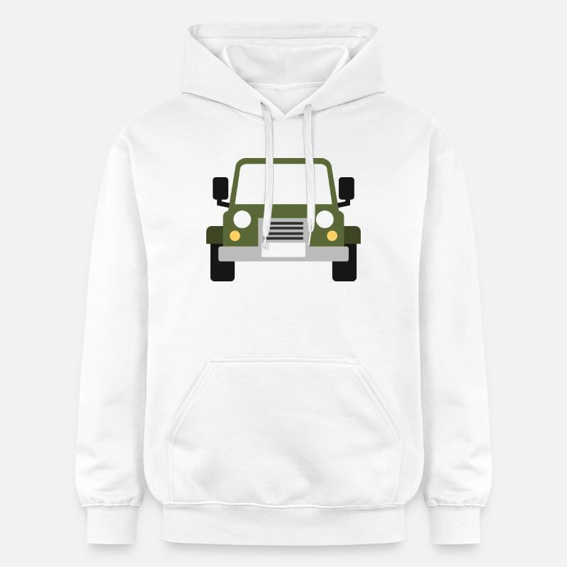 Véhicule tout-terrain - Sweat à capuche Softstyle® Gildan Unisexe - blanc