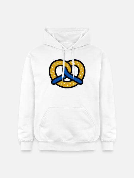 Pretzel Diamond Pattern Bavaria Volksfest Munich - Gildan Unisex Softstyle® Midweight Hoodie - white