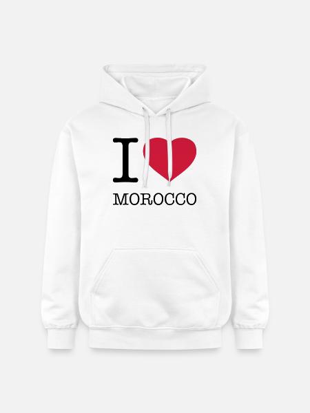 J’AIME LE MAROC Marokko - Sweat à capuche Softstyle® Gildan Unisexe - blanc