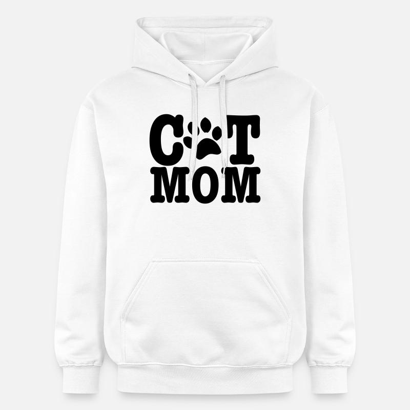 chat - Sweat à capuche Softstyle® Gildan Unisexe - blanc