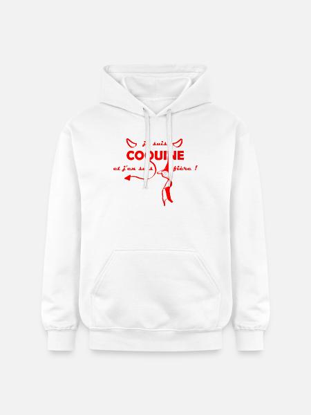 je suis coquine - Sweat à capuche Softstyle® Gildan Unisexe - blanc