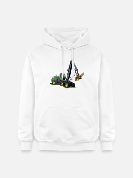Moissonneuse-batteuse, Moissonneuse-batteuse - Sweat à capuche Softstyle® Gildan Unisexe - blanc