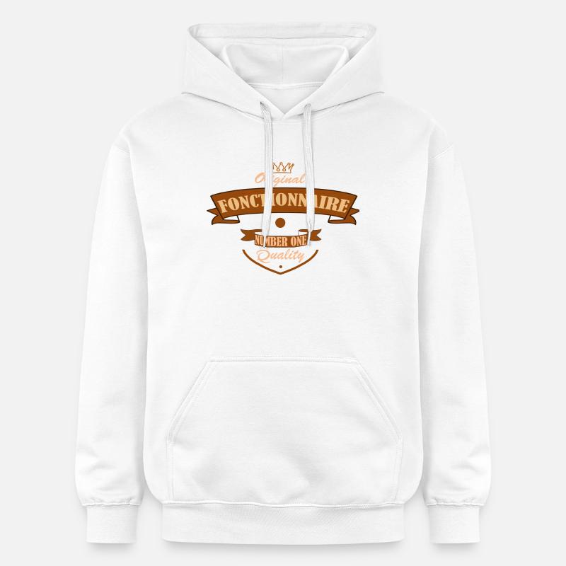 Fonctionnaire - Sweat à capuche Softstyle® Gildan Unisexe - blanc