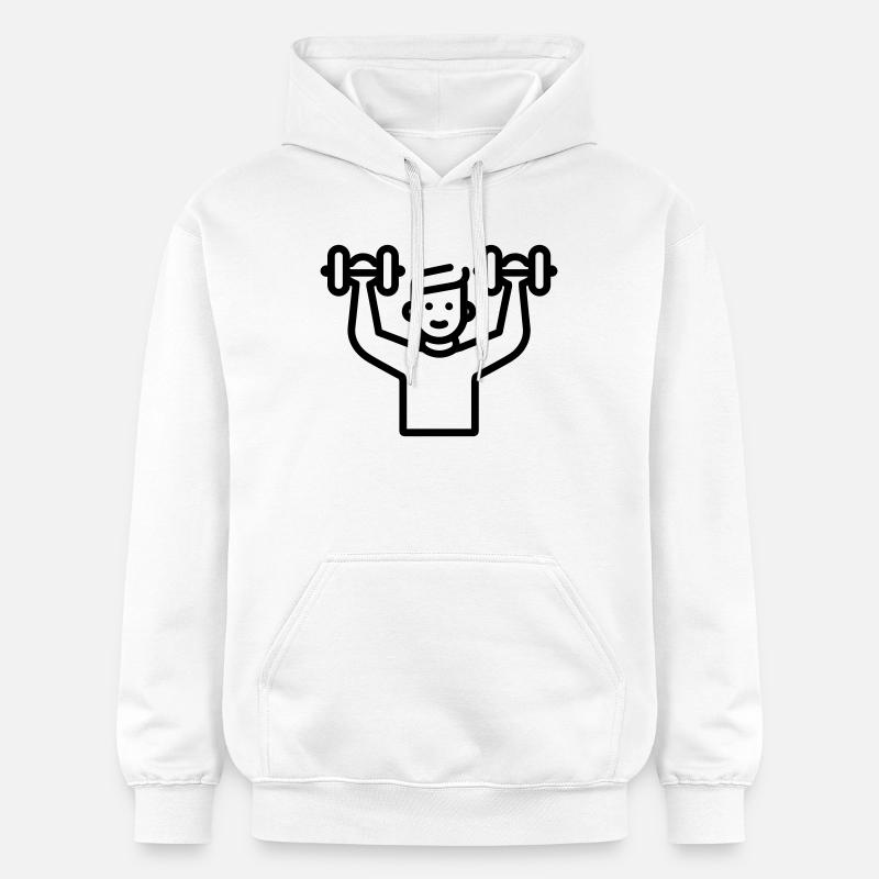 musculation - Sweat à capuche Softstyle® Gildan Unisexe - blanc