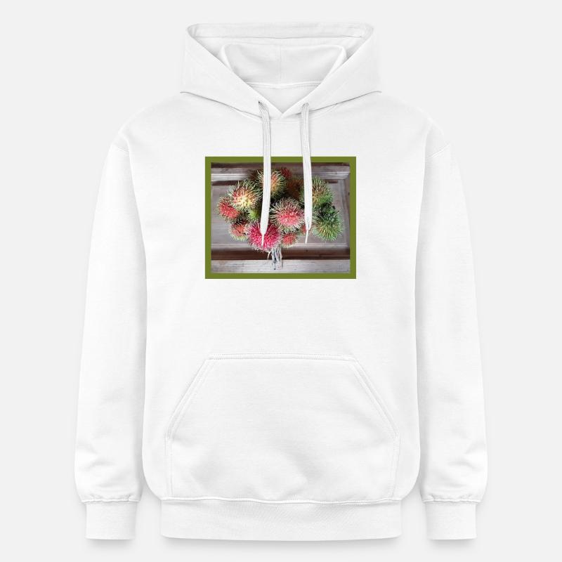 Fruit du litchi - Sweat à capuche Softstyle® Gildan Unisexe - blanc