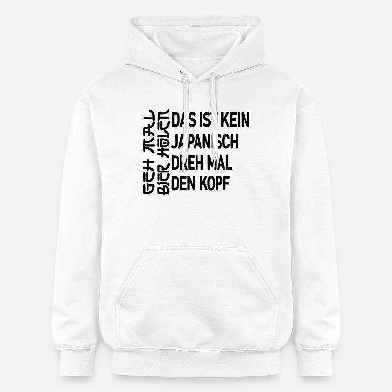 Va te prendre une bière - Sweat à capuche Softstyle® Gildan Unisexe - blanc