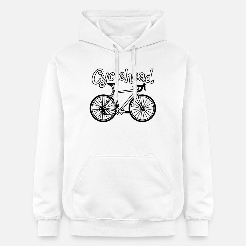 Hipster moto - Sweat à capuche Softstyle® Gildan Unisexe - blanc
